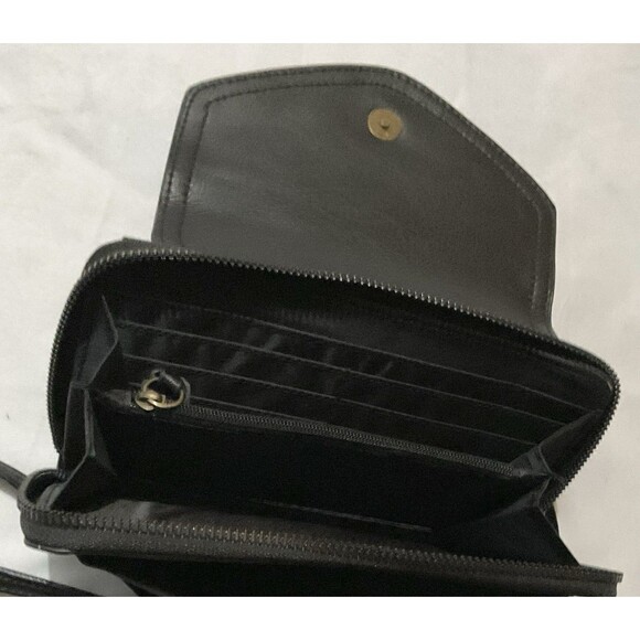 Women's Wallet with Strap, Black - Picture 3 of 6